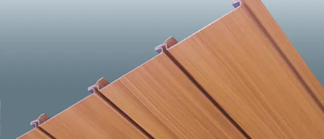 木目調フッ素　焼付塗装スパンドレル