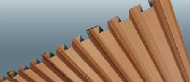 木目調ガルバリウム鋼板スパンドレル