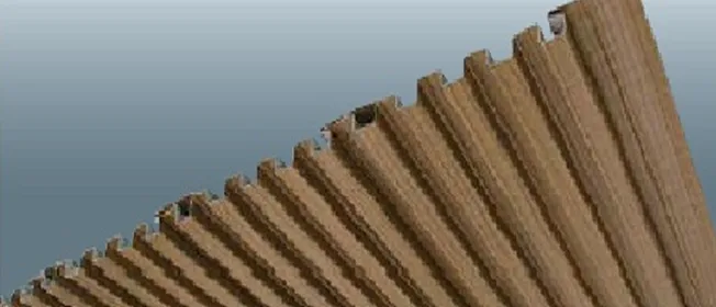 木目調ガルバリウム鋼板スパンドレル