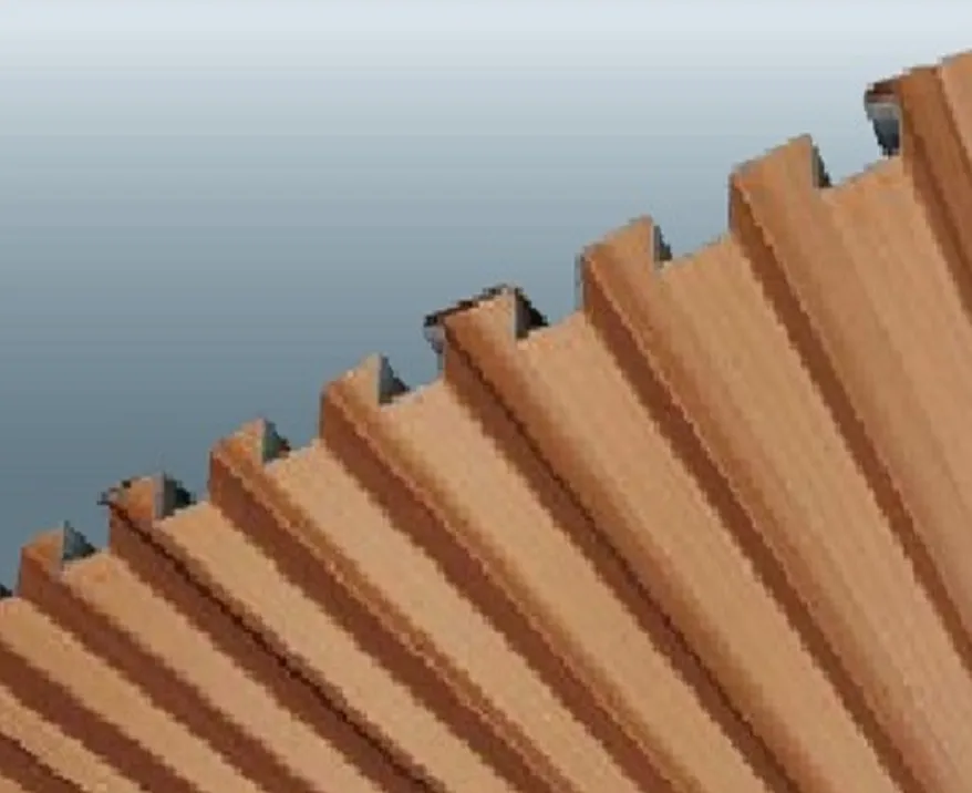 ロールフォーミング 16型 木目調プリント鋼板