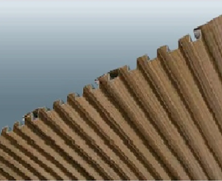 ロールフォーミング 11K型 木目調プリント鋼板