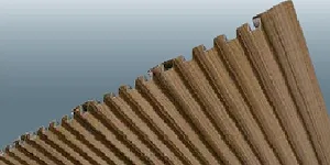 ロールフォーミング 11K型 木目調プリント鋼板