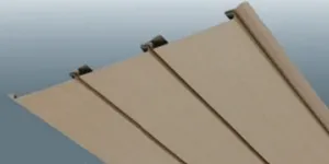 ロールフォーミング8型木目調プリントアルミスパンドレル